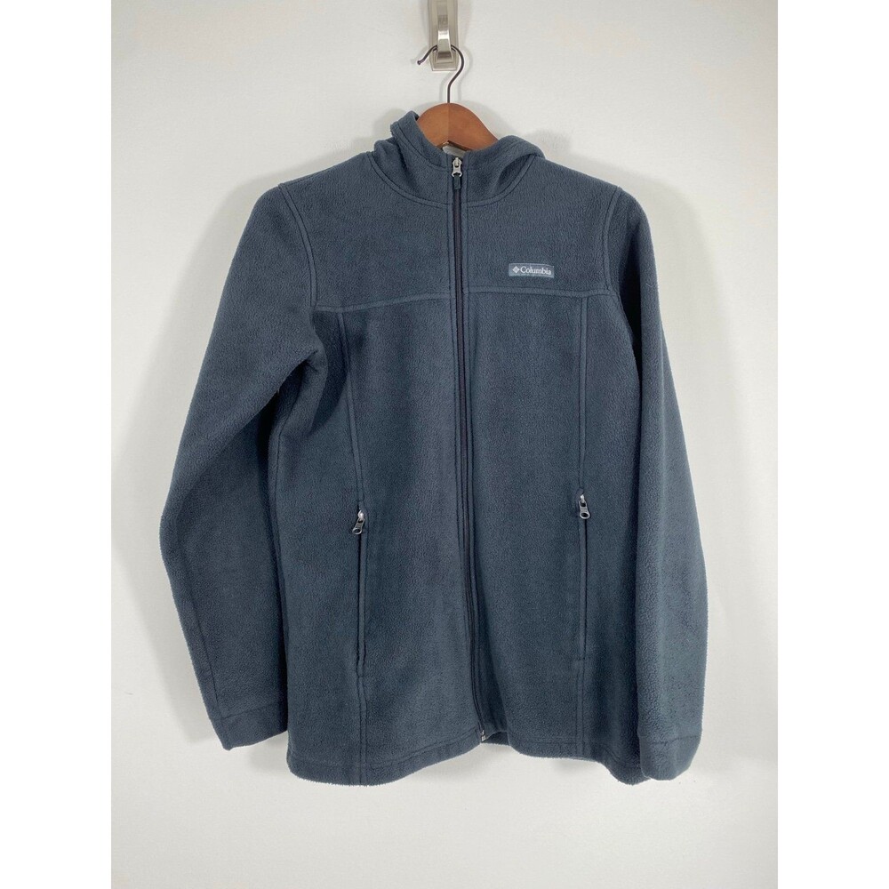 Columbia Fleece Full Zip Hoodie Black Boys XL